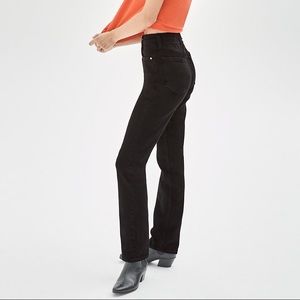 Denim Forum The Arlo High Rise Straight 30L - stay black